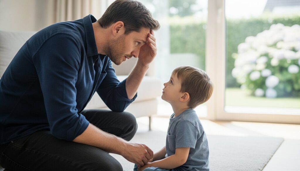 Mein Partner ist ständig gereizt mit den Kindern