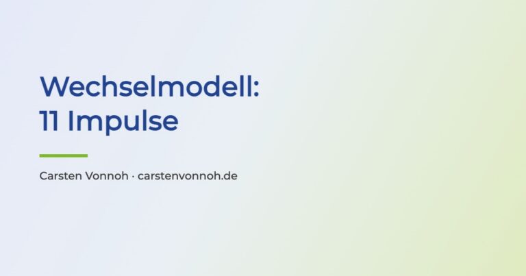 Schriftbild zum Artikel: Wechselmodell, 11 Impulse